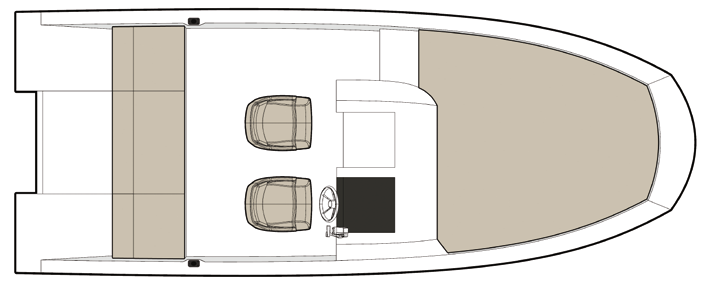 ACTIV 675 SUNDECK 2 3 4 5 1 6 7 1. Du tar dig enkelt upp på den rejäla badbryggan tack vare kraftig badstege och välplacerade grabbräcken. 2. Bekväma säten med inbyggda stuvutrymmen 3.