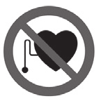 SYMBOLER DEFINITION CE-märkning Får inte användas av personer med aktiva implantat (pacemaker) Rx only Enligt i USA gällande federal lagstiftning (Federal Law) är användningen av denna apparat