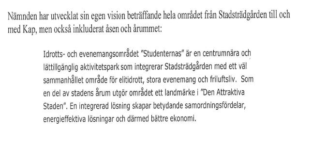 Handläggare Datum Diarienummer Sten Larsson 2013-10-24 XX IFN-2013-0118 Bakgrund Fritids- och naturvårdsnämndens vision om Åstråket: I nämndens uppdragsplan för 2011-2014 står det bl. a.