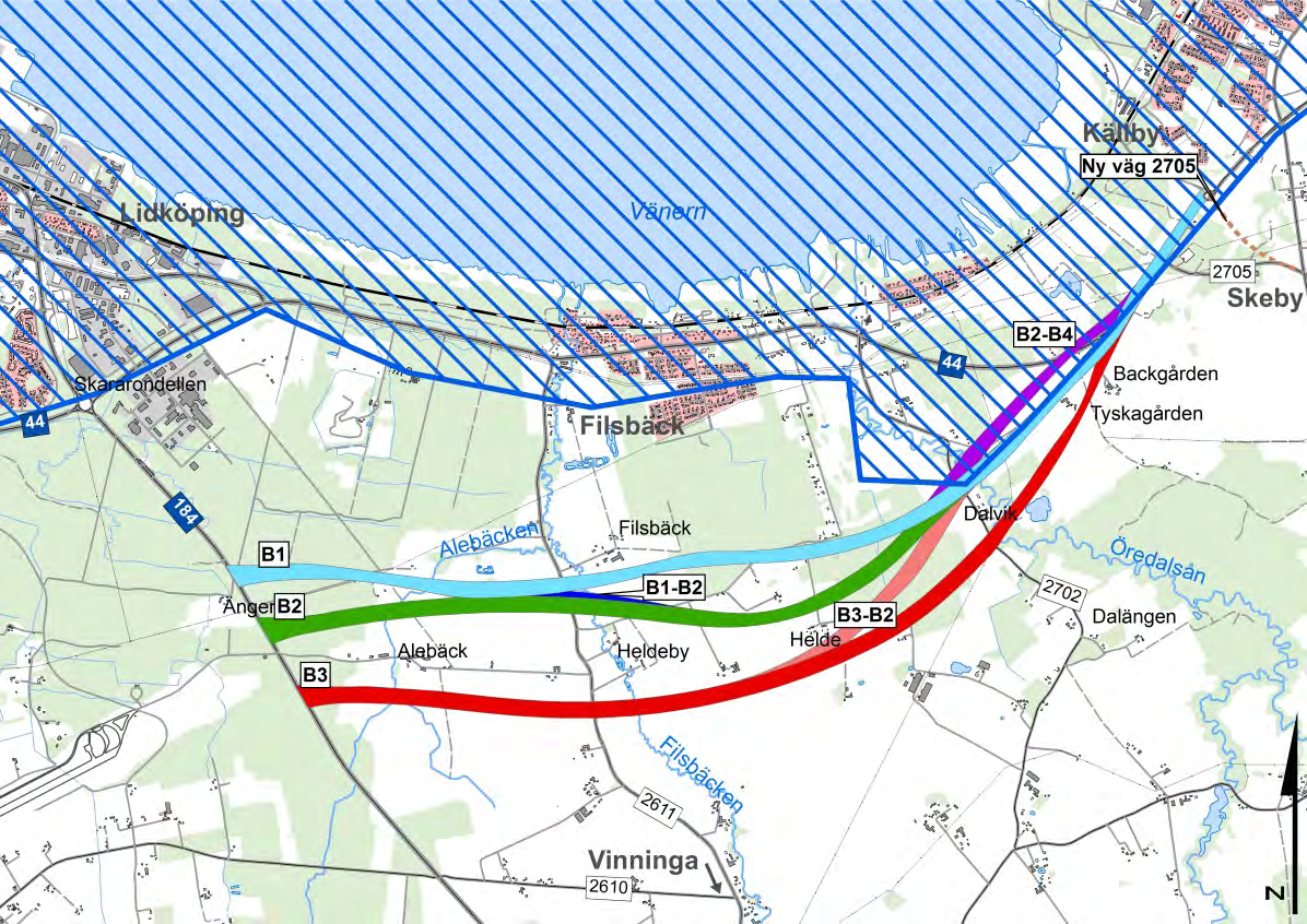 Samtliga vägkorridorer ligger i yttre kanten av det område som omfattas av särskilda hushållningsbestämmelser enligt 4 kap. MB, vägkorridor B3 dock endast på en kortare sträcka.