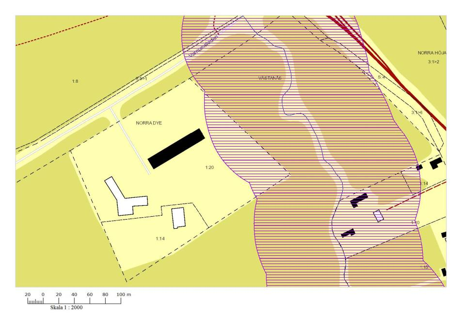 Gällande detaljplan Gällande plan är en stadsplan från 1968, som omfattar samma område som föreliggande planförslag.