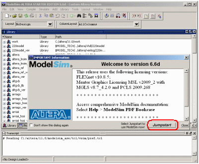 Simulera med ModelSim ModelSim - simuleringsprogramvara ModelSim kan användas till att simulera VHDL-kod, för att avgöra om den är "rätt" tänkt.