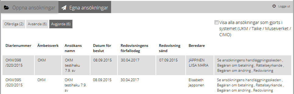 Det är viktigt att ansökan lämnas så komplett som möjligt redan inom ansökningstiden.