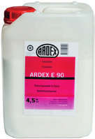 TILLSATSER ARDEX Tillsats E 100 Förbättrar tryck- och böjstyrkan, vidhäftningen, bearbetningskonsistensen samt korrosionsskyddet. Fri från lösningsmedel.