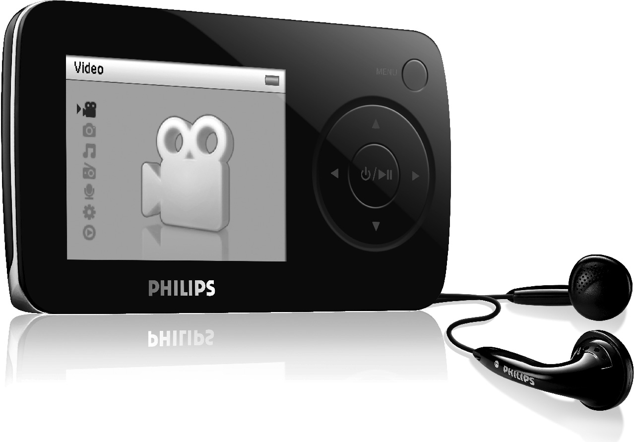 Philips GoGear audio-videospelare SA6014 SA6015 SA6024 SA6025 SA6044 SA6045 SA6046 SA6066 SA6067