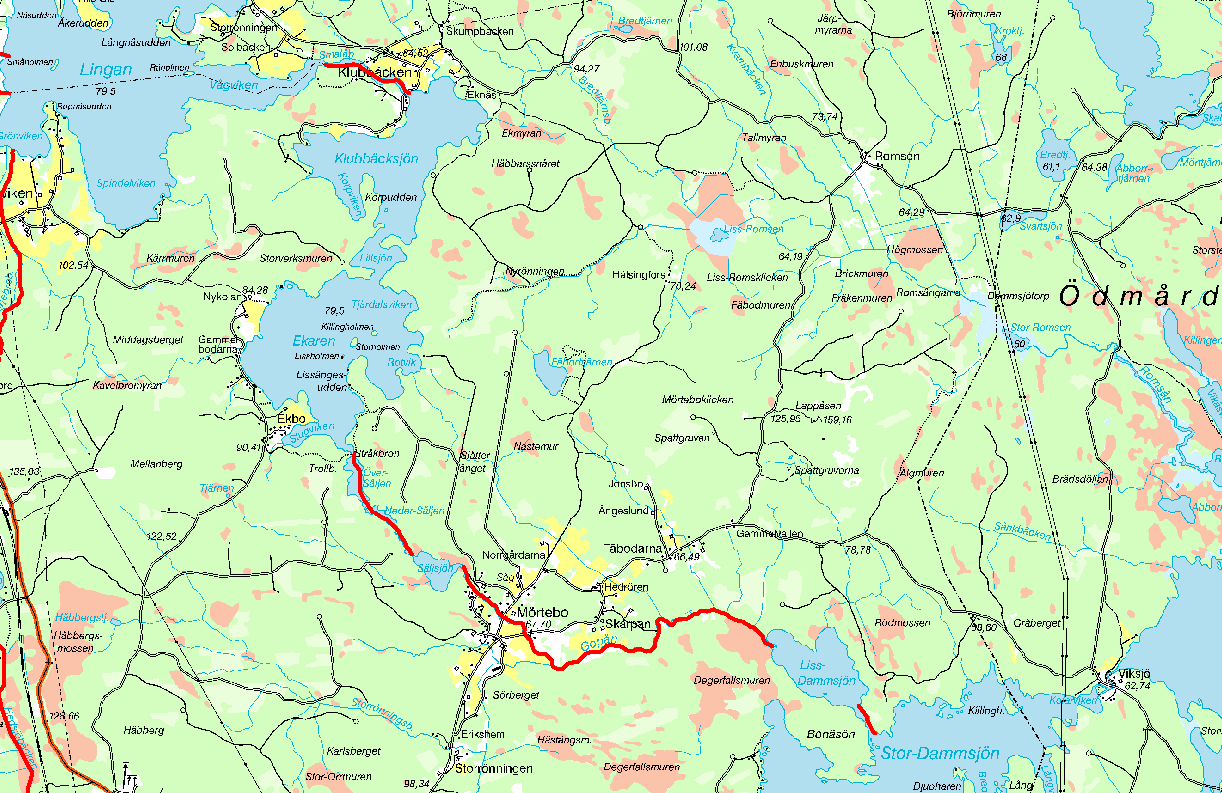 6. Gopån, nedströms Lingan ARO: Hamrångeån Ockelbo NÖ FVO Gopån, nedströms Lingan Koord: X: 67655 / Y: 155615 Sammanfattning Gopån rinner nedströms Lingan genom ett antal sjöar, vilket till stor del