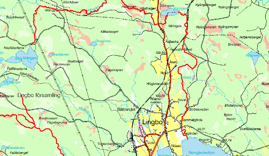 6.4 Vrångån ARO: Hamrångeån Ockelbo NO / Skogs FVO Vrångån Koord: X: 6771 / Y: 15491 Sammanfattning Vrångån rinner från Stor-Vrången via Väringen för att rinna ut i Lingan.