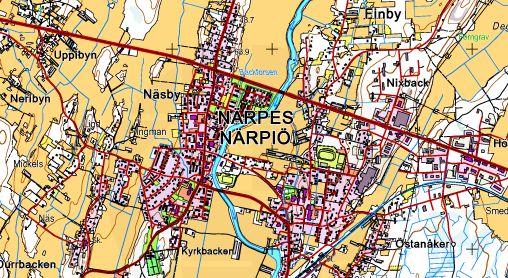 PLANLÄGGNINGSOMRÅDE Området för ilet detalplanen ändras är beläget i norra delen a Närpes cenum. Planeringen omfatt ett ca, ha stort område.