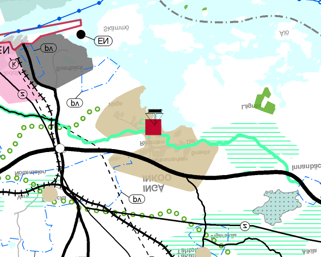 INGÅ KOMMUN Detaljplaneändring för båthamnen i centrum 8.12.2014 / 28.9.2015 3.2.2 Landskapsplan Ingå hör till Nylands förbunds verksamhetsområde.