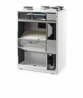 Comfort CT300 Produktbeskrivning Comfort CT300 är en pasivhuscertificerad och energieffektiv ventilationsanläggning med värmeåtervinning till bostäder med ett ventilationsbehov på upp till 400 m 3 /h