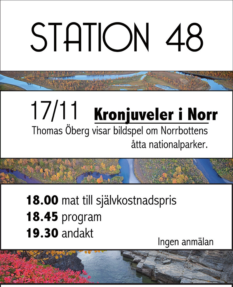 På gång i EFS-kyrkan I skrivande stund är vi mitt inne i en hösttermin, där verkligen mycket är på gång.