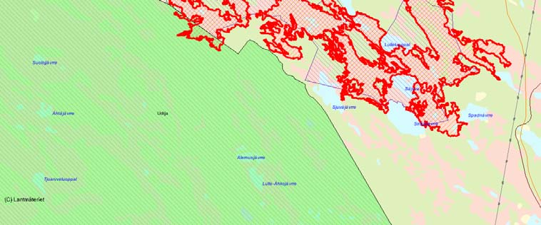 Länsstyrelsens bedömning I det våtmarksrika landskapet med varierande myr- och vegetationstyper förekommer flera sällsynta och hotade arter.