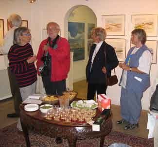 Fyrar i konsten, 14 dagars tavelutställning i Göteborg Esbjörn Hillberg, text, Ulla Hillberg, foto Vilken grej!