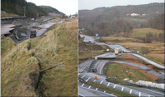 Figur 2.2 Sävedalen under vatten på grund av översvämning i Säveån När Mölndalsån steg hamnade delar av Mölndal under vatten.