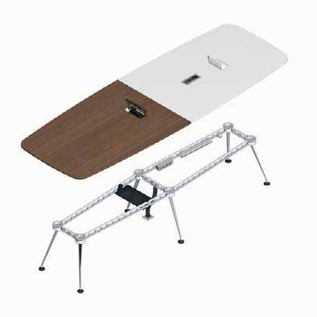 9 Electrification example* 1 Tens Aletta socket with cable tray 2 Tens Aletta socket 3 Current Rotax socket 4 Tens More socket 5 Cable channel 6 Cable holder 7 Edge protection 8 Cable chain 9 Cable