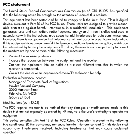 FCC-deklaration Meddelande till användare i Korea Meddelande om
