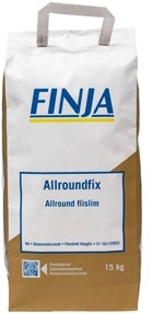 Fästmassor FIX & FOG Allroundfix Vitcementbaserad och dammreducerad fästmassa med hög flexibilitet. Produkten används på golv och vägg inom- och utomhus vid montering av keramiska ytmaterial.