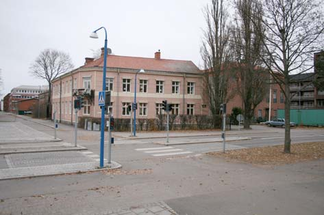 I samband med observationsstudierna genomfördes flödes- och hastighetsmätningar med slangutrustning intill övergångsstället.