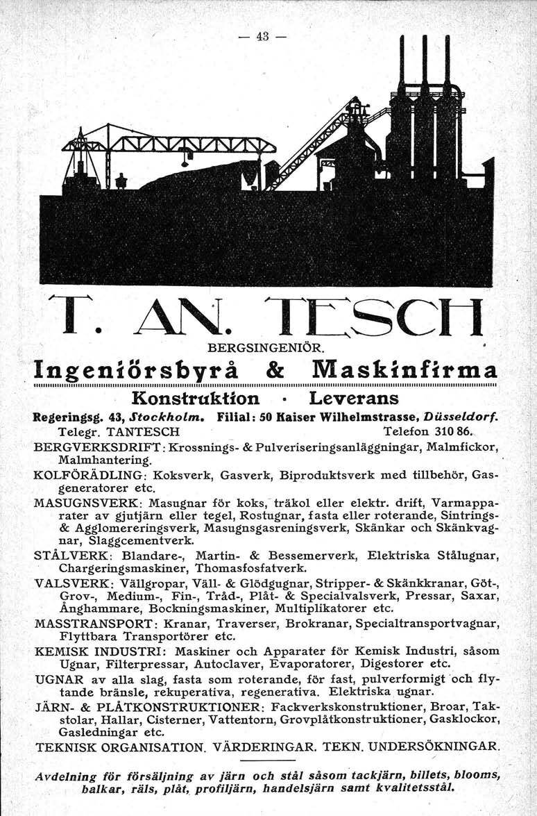 T.AN.TESCM BERGSINGENIÖR.