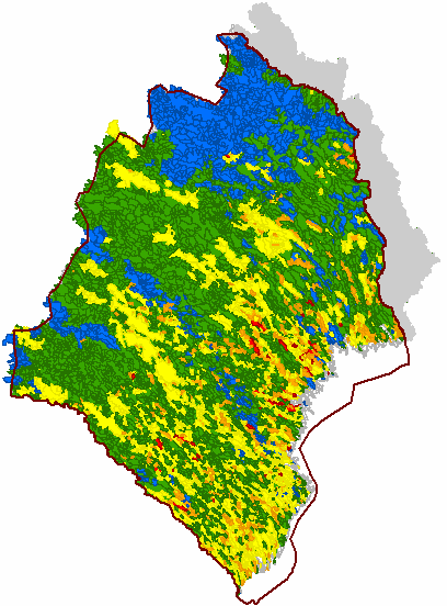 Ekologisk status (preliminär) sjöar och vattendrag 2045 st vattenförekomster klassas som sämre än god status i Bottenvikens