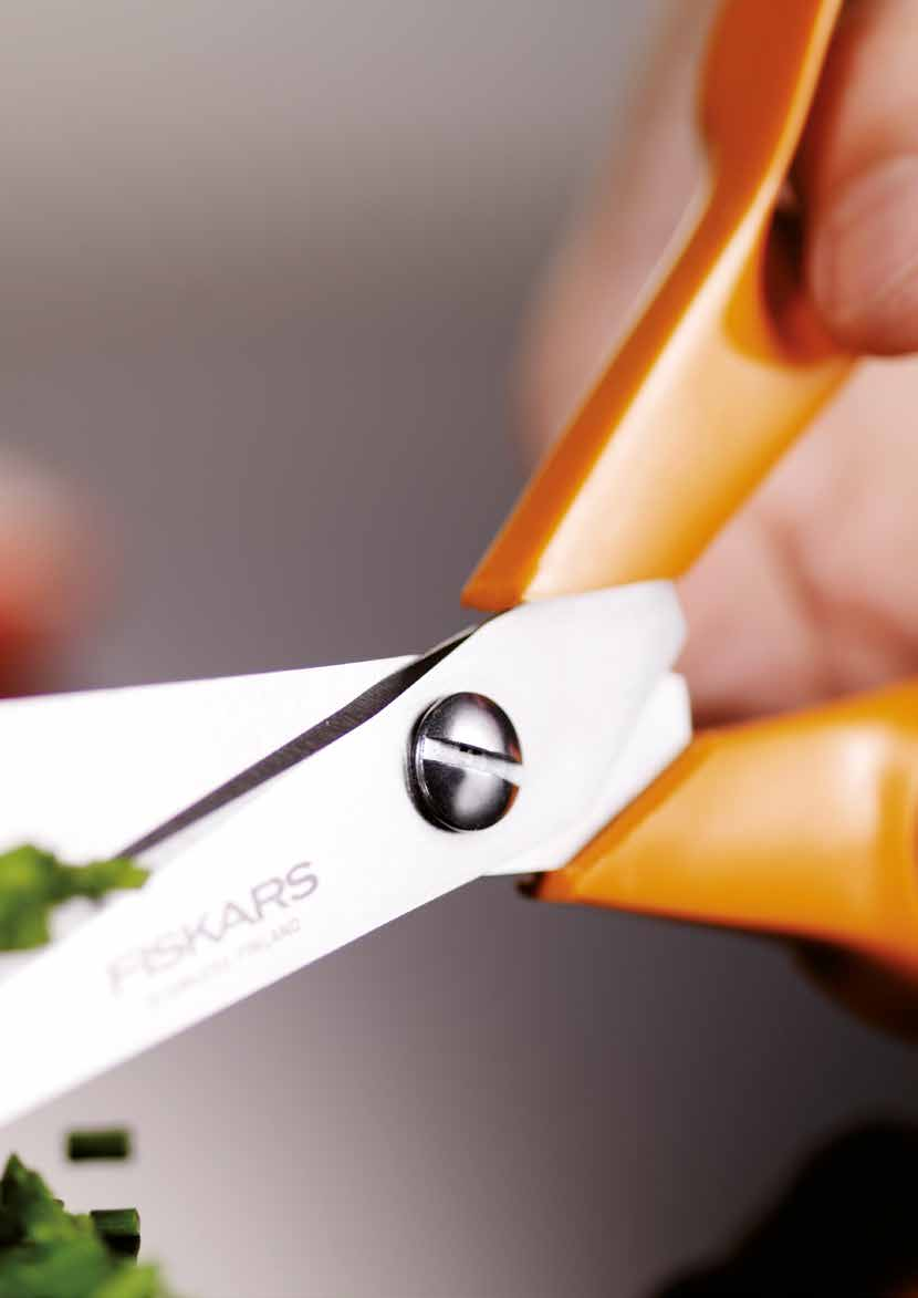 Vassa saxar Fiskars ikoniska saxar med orange handtag är en klassiker som har behållit sin popularitet i över fyrtio år.