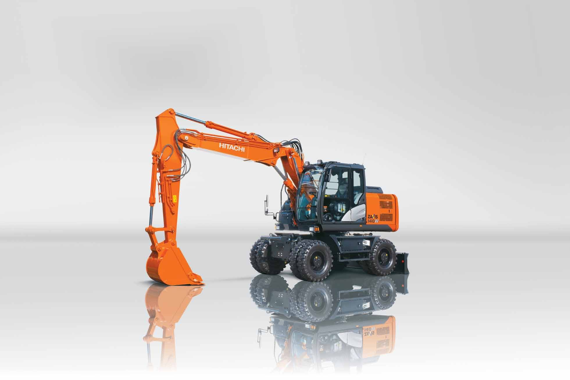 Konstruktionen på nya Hitachi ZAXIS 140W är inspirerad av ett mål förstärka vår vision. Den har fem starka egenskaper: prestanda, produktivitet, komfort, hållbarhet och tillförlitlighet.
