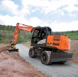 Högre effektivitet och en lägre miljöpåverkan Hållbar effektivitet Att minimera våra maskiners miljöpåverkan var högt prioriterat under utvecklingen av nya ZAXIS.