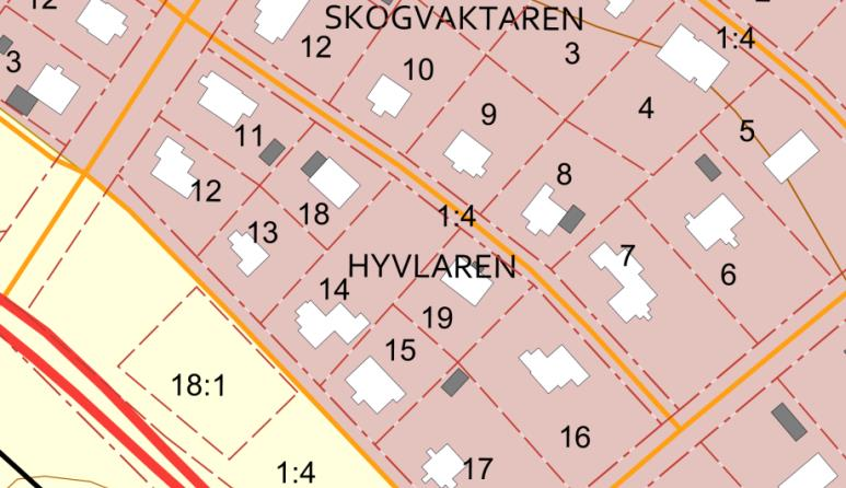 3 (6) DETALJPLANENS SYFTE OCH HUVUDDRAG Syftet med detaljplanen är att möjliggöra för ytterligare ett friliggande enbostadshus inom planområdet.