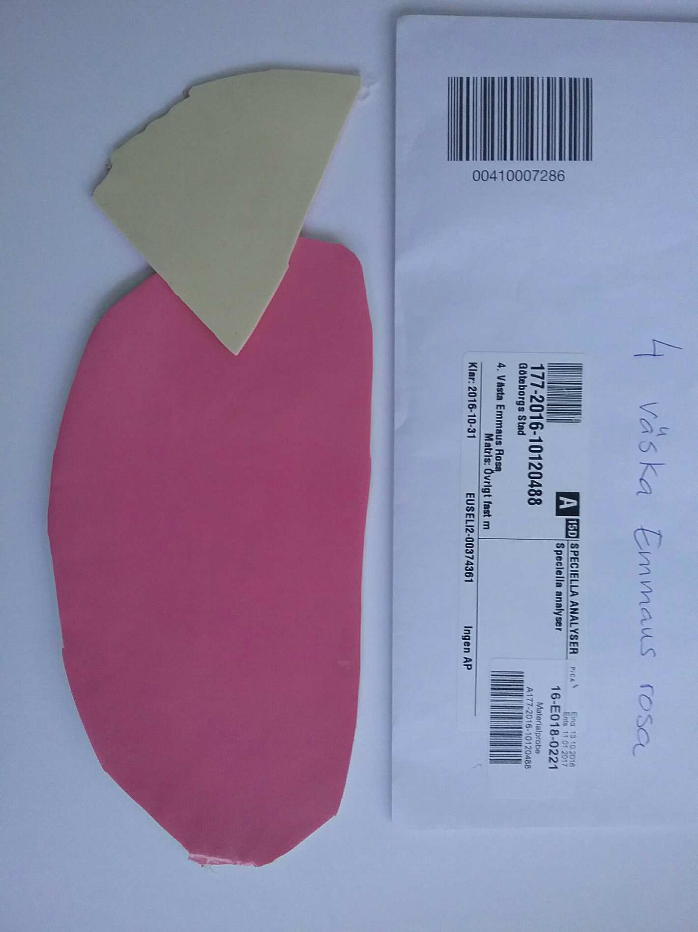 Test Report: total chlorinated paraffins test method: LA-GC-002.01 test result sample identification: A177-2016-10120488 4.