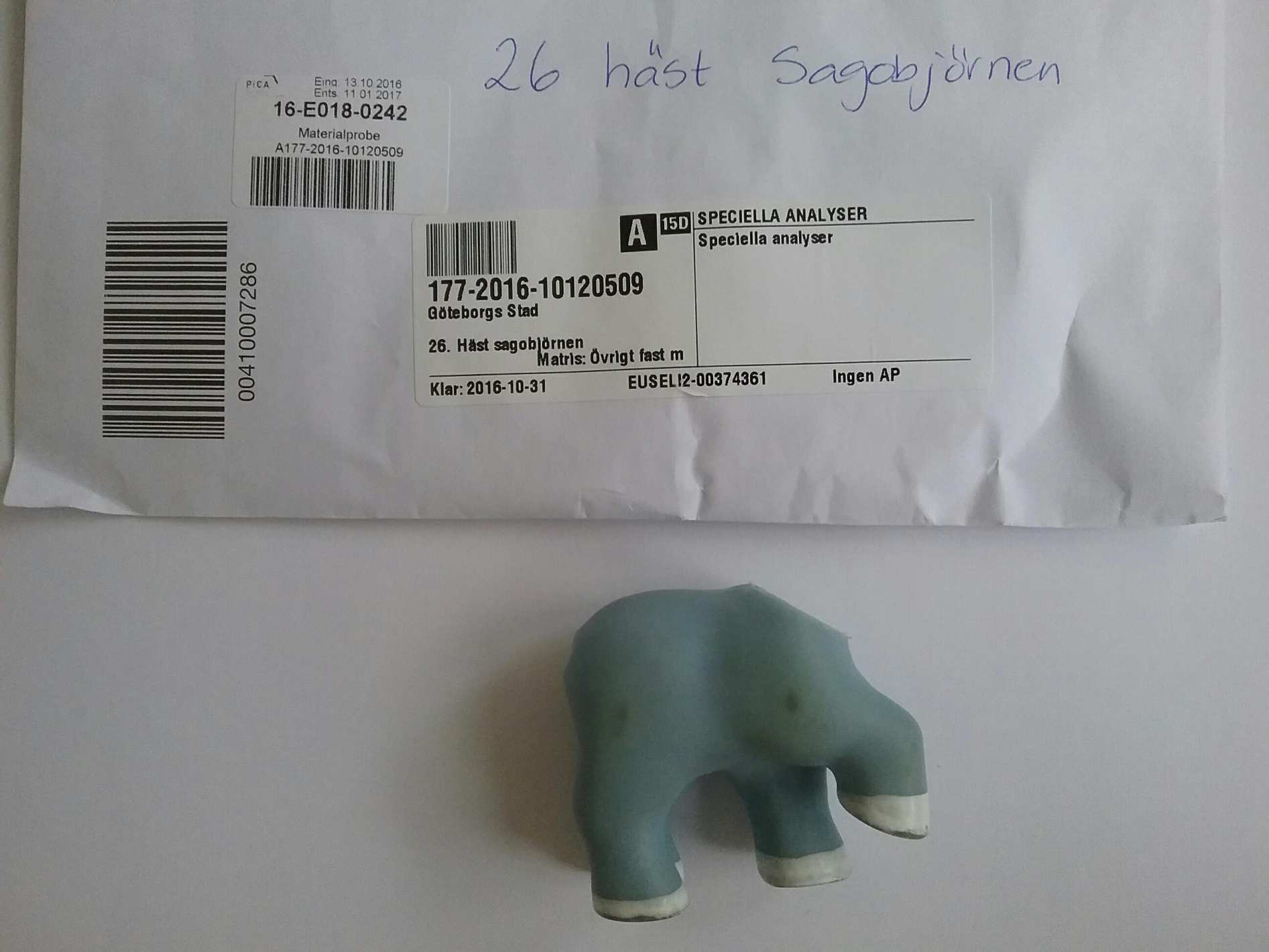 Test Report: total chlorinated paraffins test method: LA-GC-002.01 test result sample identification: A177-2016-10120509 26.