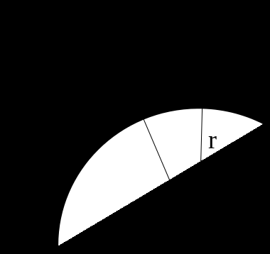 Fråga 3: Använd figuren nedan och rita och förklara vad centripetalaccelerationen är och hur den uppkommer. Rita in den som en vektor.
