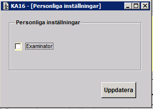 Uppdatering av prov och provuppsättning Prov I Ladok skall kursens alla ingående prov uppdateras samt vilken termin provuppsättningen börjar gälla.