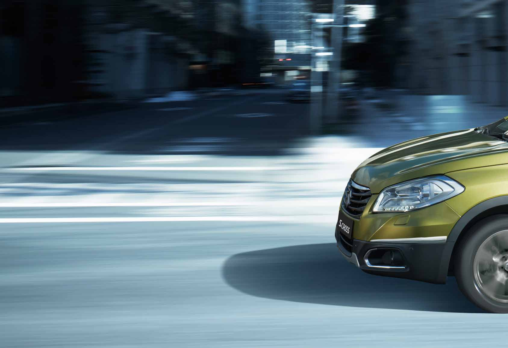 GILLAR ALLA LÄGEN Utformningen av S-CROSS ger en känsla av kvalitet och körglädje.