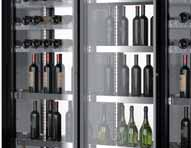 Wine Library (höjd 20 cm) Tel. 015-348 40 Wine Library i högtryckslaminat i blank svart eller aluminium grå. Fläktkyld med vibrationsdämpning på kompressorn. Invändigt utförd med spegellaminat.