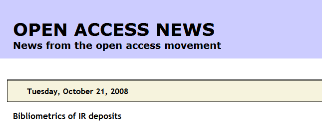 Institutional repositories (IRs) are a relatively new phenomenon in the digital library world.