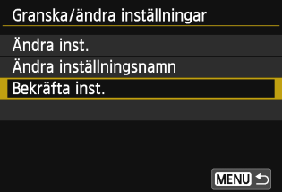 Kontrollera eller ändra inställningar När anslutningen har avbrutits Välj anslutning, välj [Granska/ändra