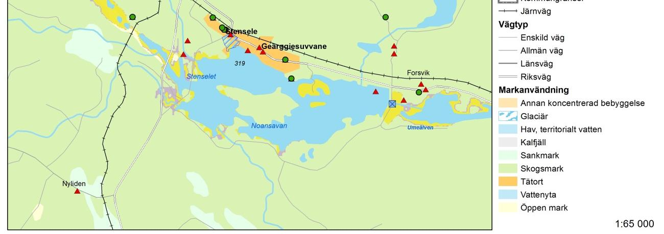 Myndigheten för Samhällsskydd och Beredskap, MSB (tidigare Räddningsverket), har gjort en översiktlig översvämningskartering längs Umeälven.