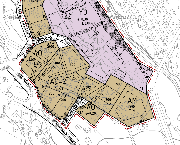 S i d a 5 Bild 6. Utdrag av detaljplan godkänd 2013. Miljöskyddsföreskrifter för Korsholm, Närpes, Kaskö, Kristinestad Miljöskyddsföreskrifterna har godkänts av kommunfullmäktige i Korsholm den 22.9.