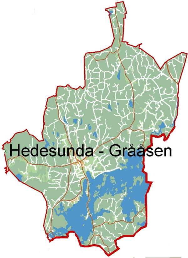 Fakta om Uppdaterad 2015-05-19 Hedesunda - Grååsen Karta Allmänt om området Hedesunda är Gävle kommuns sydligaste kommundel.