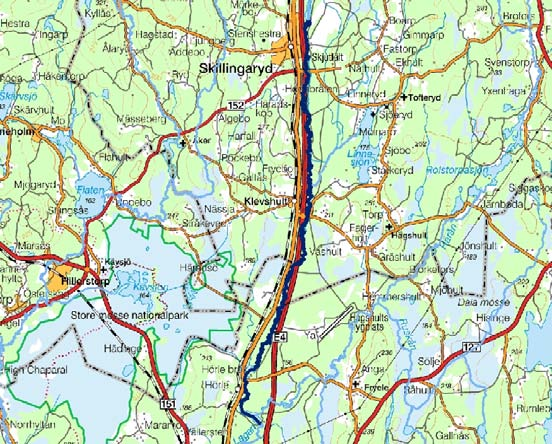 Lagan (mellan) Lagan övre ARO Vattendragssträckan Lagan (mellan) rinner från Fågelforsdammen i Vaggeryd ner till Karlsforsdammens utlopp norr om Värnamo.
