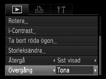 Du kan växla bilder vid inzooming genom att vrida på Â-ratten.