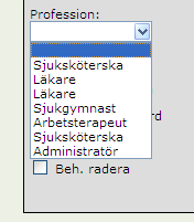 Fyll i användarnamn enligt standard för Meddix i Halland. Region Hallands användare ska ha prefix 13 och kommunernas användare ska ha respektive kommunkod som prefix.