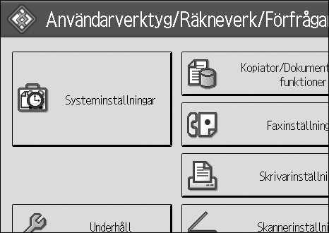 Byta pappersformat Ändra till ett format som inte känns av automatiskt Om du laddar ett pappersformat som inte väljs automatiskt måste du ange pappersformatet via kontrollpanelen.