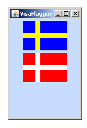 Kap 5 : Sid 25 Grafisk komponent som subklass till JPanel Vi har lärt oss hur man instansierar komponenter som objekt ur klasserna JButton, JTextField, JLabel och JPanel.