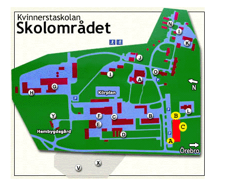 Vägbeskrivning Från Stockholm, Göteborg, Karlstad: Sväng av E20, mot Lindesberg/Falun väg 50. Kör ca 7km. Andra rondellen, vid Dyltabruk, Kvinnerstaskolan på höger sida.