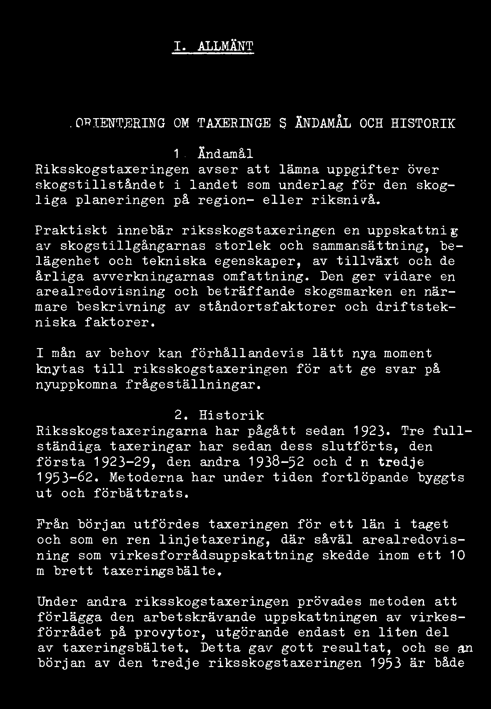 I. ALLMÄNT A.