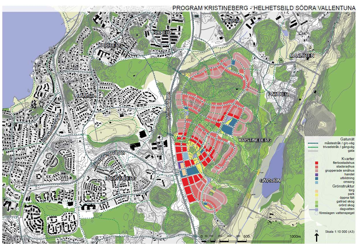 Södra Vallentuna Ny stadsdel: