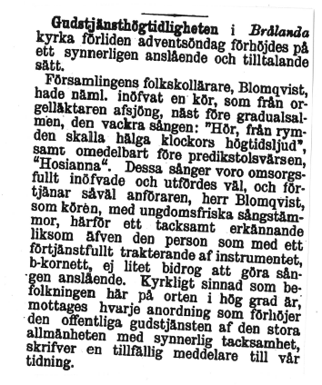 Lite kuriosa Med sin dator kan man göra en del spännande upptäckter. Till exempel genom att läsa gamla nummer av Tidning för Wenersborgs stad och län.