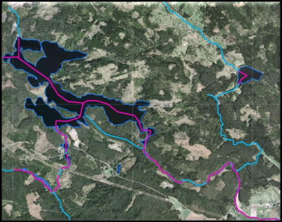 Målbild 2017 Vi har en samlad nationell hydrografi i skalområde 1:10 000, som innehåller sjöar, vattendrag och hydrologiskt