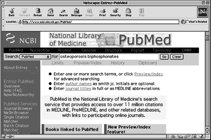 Figur 4. Så här kan PubMed användas för vår problemställning.